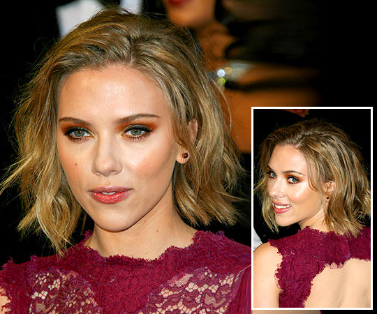 Scarlett Johansson`s bob haircut